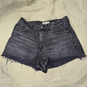 Abercrombie & Fitch Curve Love The 90s Relaxed Cutoff Short | High Rise 32/ 14
